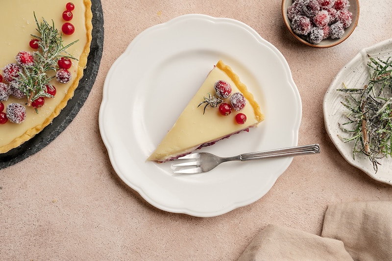 White choc tart