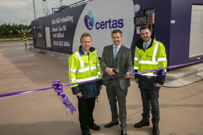 New 24hr HGV refuelling site opens at the Hollies Truckstop, Cannock