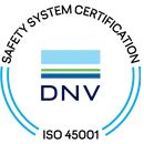 Quality System Certification, DNV, ISO 45001.
