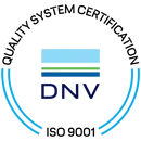Quality System Certification, DNV, ISO 9001.